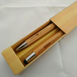 Set pisal iz bambusa "POT, RESNICA" - tehnični in kemični touch svinčnik