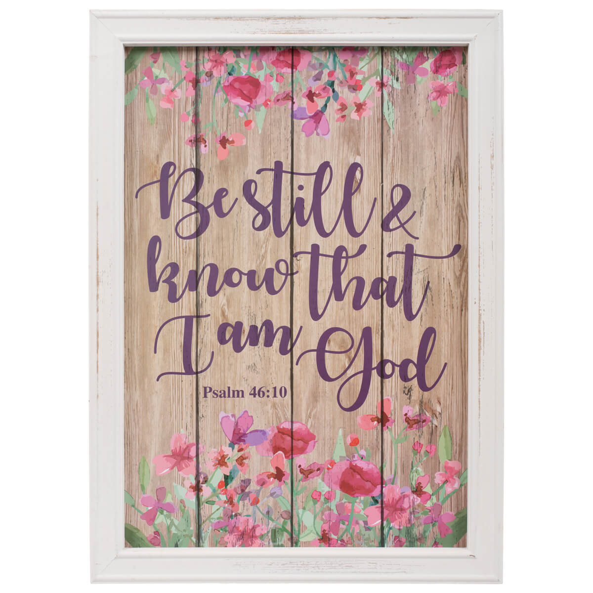 Stenska dekoracija »Be still and know«