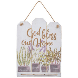 Stenska dekoracija »God bless our Home«